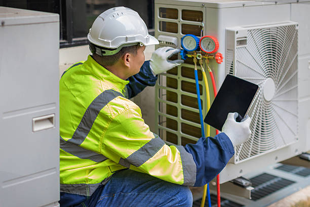 Professional Hvac Installation technician working in Upland, CA